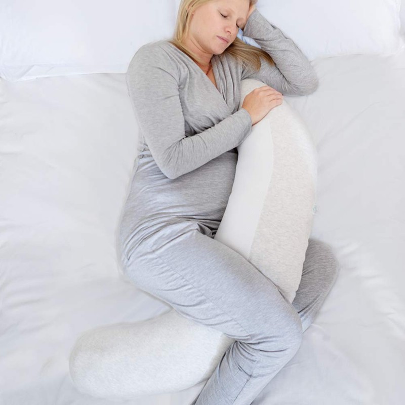 PurFlo COVER BREATHE PREGNANCY PILLOW- MINIMAL GREY
