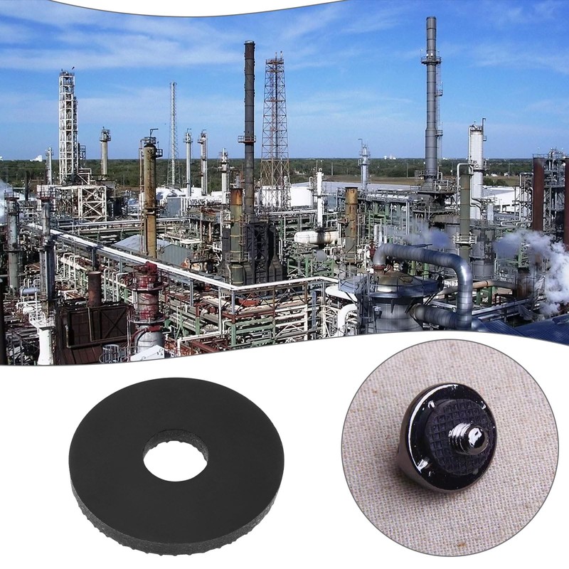 EMSea 100pcs M8 Rubber Washers Rubber Flat Washers Round Sealing
