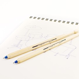 SUCK UK Drumstick Ballpoint Pen (Pack of 2) Drumsticks Drum Sticks Ballpoint Pen Stationery Writing Accessories Pen Pens Desk Toy Drum Blue