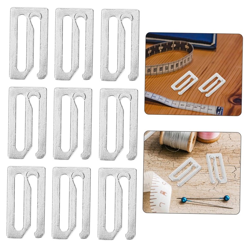 Ipetboom 20 Pack Metal Barber Cape Buckles Haircut Cape Clips