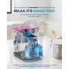 EUHOMY Countertop Ice Maker Machine with Handle, 26lbs in 24Hrs,
