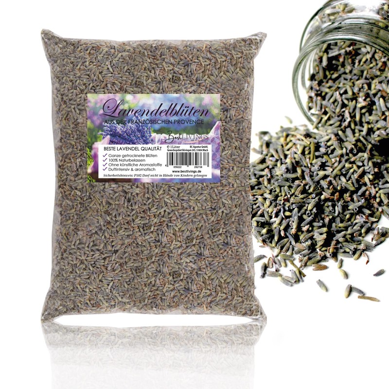 Lavender Blossoms Dried 1 Litre (1 x ~ 140 g)