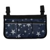 Wheelchair Bag with Pockets Reflective Strips Armrest Side Bag for