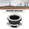 114mm Garbage Disposal Sink Flange Kit with Splash Guard Stainless