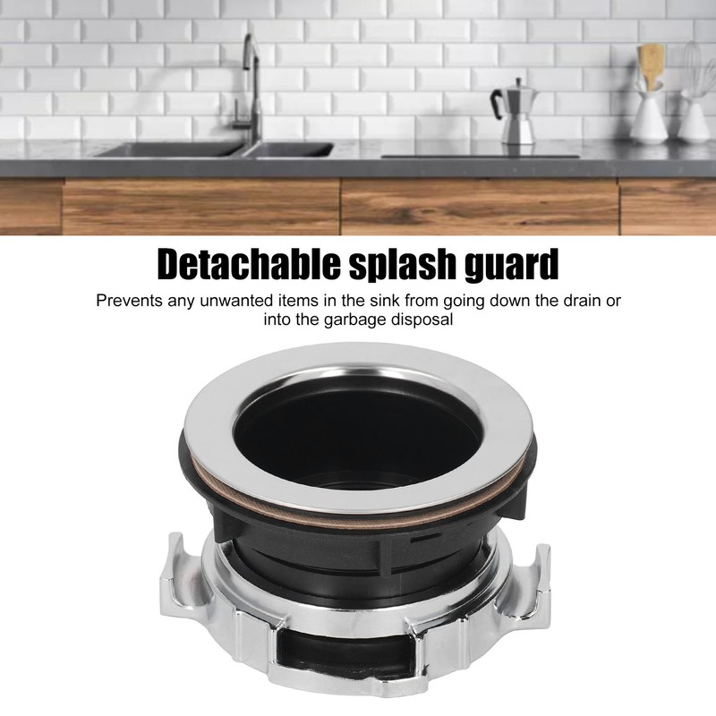 114mm Garbage Disposal Sink Flange Kit with Splash Guard Stainless
