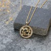 Elegant women's necklace zodiac sign Pisces chain 18 carat gold