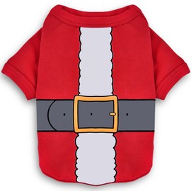 Koneseve Dog Christmas Shirt Soft Cotton Dog Clothes Winter Warm Cat Sweater Breathable Santa Clause Costume for Small Dogs Cats Boy Girl Pet Outfit Adorable Puppy Pajamas Cozy Kitten Apparel XL