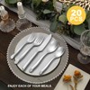 Kikbioee Wave 20-Piece Silverware Set, Stainless Steel Flatware Set, Forged