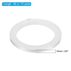 PATIKIL 2/5" Whiteboard Tape, 5 Pack Thin Dry Erase Tape for Graphic Chart Marking DIY Art, Transparent