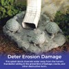 SAGEFINDS Turtle Gutter Downspout Splash Block, Decorative Outdoor Drain Extension,
