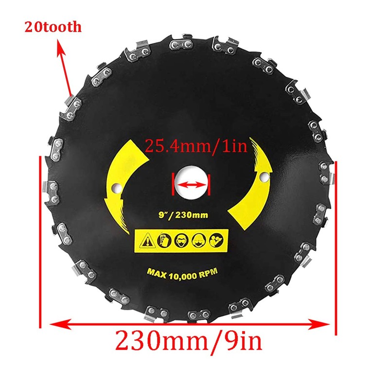 (2pack) Brush Cutter Blade Chainsaw Trimmer - 9 Inch 20