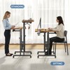 DUMOS Rolling Standing Desk, Sit Stand Desk, Computer Cart