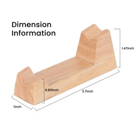 MAOUDA Wooden Safety Razor Stand - for Henson AL13 / AL13-M / Ti22 - Stand of Minimalism to Hold Your Razor - Luxury Razor Display Stand for Storing Your Razor