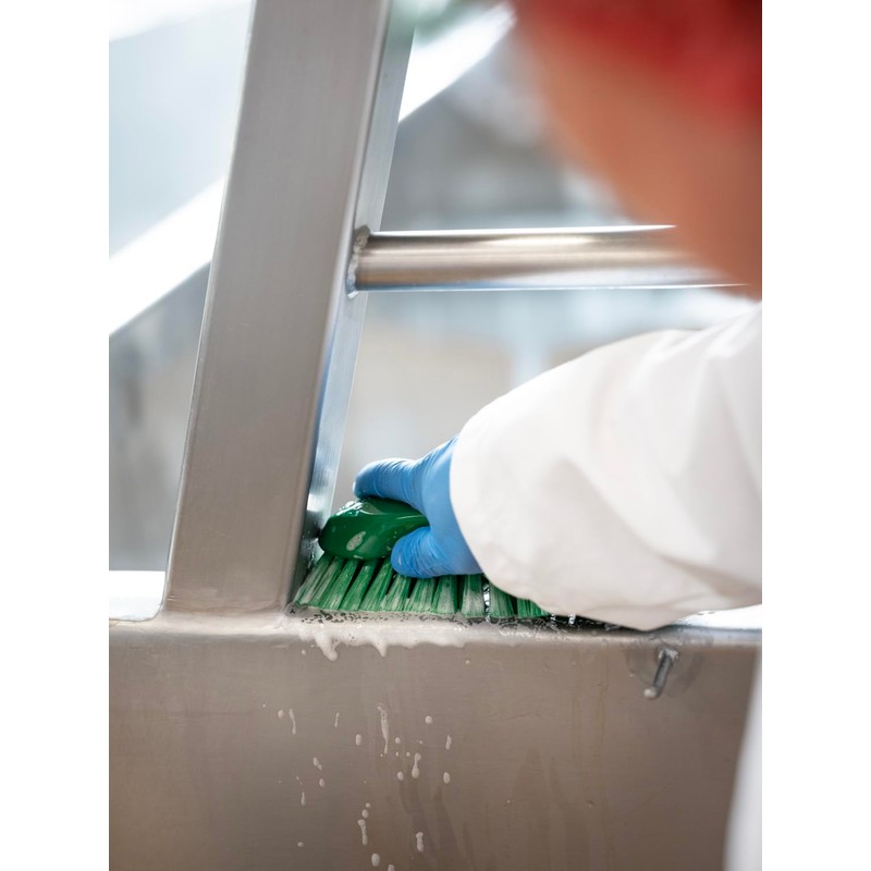 Vikan Brush, Polypropylene, Polyester, Stainless Steel, White, XL