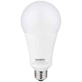Sunlite 82110 LED A23 Light Bulb, 26 Watts (300w Equivalent), High Output, 4000 Lumens, Medium E26 Base, 120-227 Multi-Volt, Non-Dimmable, UL Listed, 5000K Super White