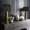 GO&SO Drum Black Lamp Shades 13 Inches - Industrial Laser