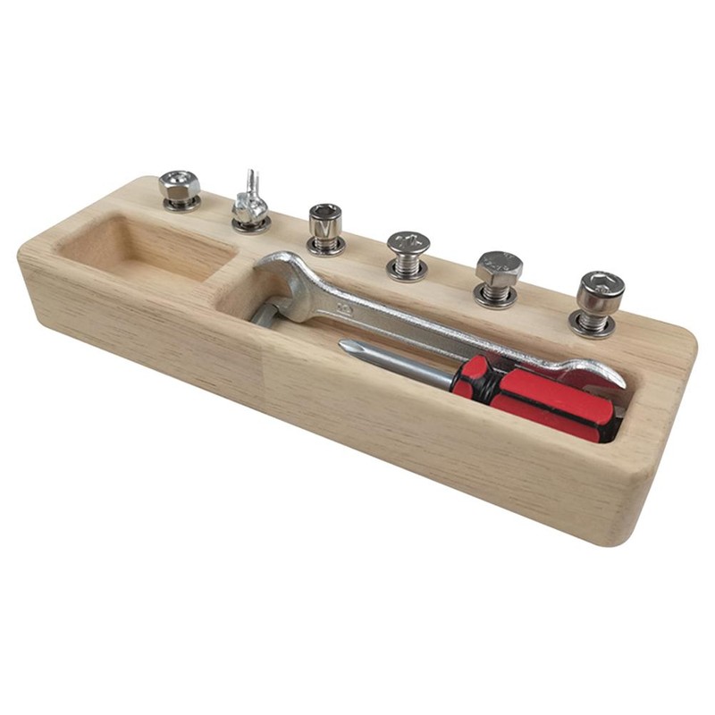 Wooden Screw Driver Board for Kids Basic Skills Development Educational
