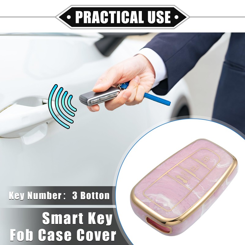 VekAuto Key Fob Cover Compatible for Toyota Prius 2006-2022, 3
