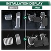 HUGEBO Gas and Brake Pedal Extenders,Universal Anti Slip Accelerator Pedal