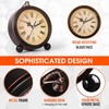 RODH Battery Alarm Clock,Vintage Retro Alarm Clock with Night Light，Hangable,Super