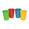 Vintage Set of 4 Tupperware 7 Ounce Bell Tumblers Blue