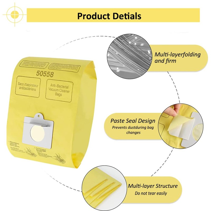 50403 Disposable Canister Vacuum Bags: replacement for Kenmore type C/Q