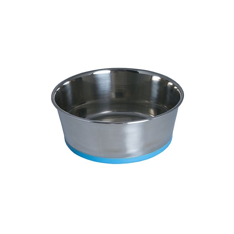 Rogz Slurp Stainless Steel Durable Non Slip Dog Bowl Blue
