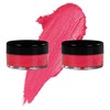 7V HOME BEAUTY Red Eyeshadow Cream, Blendable Smooth 2pcs Shimmer