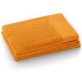 AmeliaHome Amari Guest Towel Orange 30 x 50 cm 100% Cotton Quality Absorbent