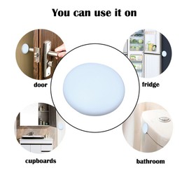 Wall Protectors from Door Knobs-Efbock White Silicone Door Stoppers Wall Protector-Premium Door Bumper Wall Guards for Home or Office -Self Adhesive Door Handle Bumper Guard Stopper Rubber Stop 6pcs