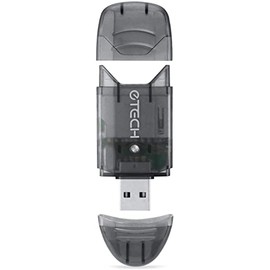 eTECH Collection USB 2.0 SD/SDHC/SDXC Memory Card Reader/Writer - Support SanDisk Kingston 256GB 128GB 64GB 32GB 16GB SDXC Ultra Extreme SDHC (Card Reader ONLY, No Memory Cards) (Black, 2 Pack)
