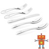 Kiddobloom Kids Stainless Steel Utensils or Flatware set (Set of