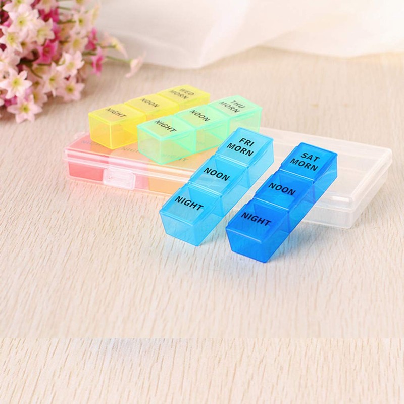 MAGICLULU Pill Case Pill Clear Organizer Box Pill Organizer 7