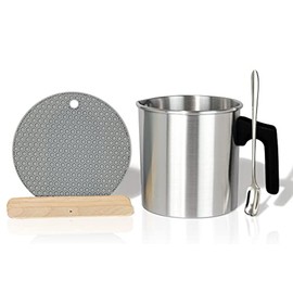 Aroparc Complete Candle Making Kit for Adults, Complete Candle DIY for Beginner - Soy Wax, Scent, Pouring Pot, Wicks and Stickers, Tins, and More