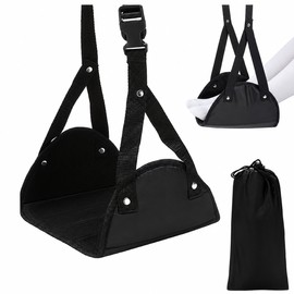 Adjustable Airplane Footrest for Travel – Lightweight Hanging Foot Hammock for Comfortable Flights and Long Trips