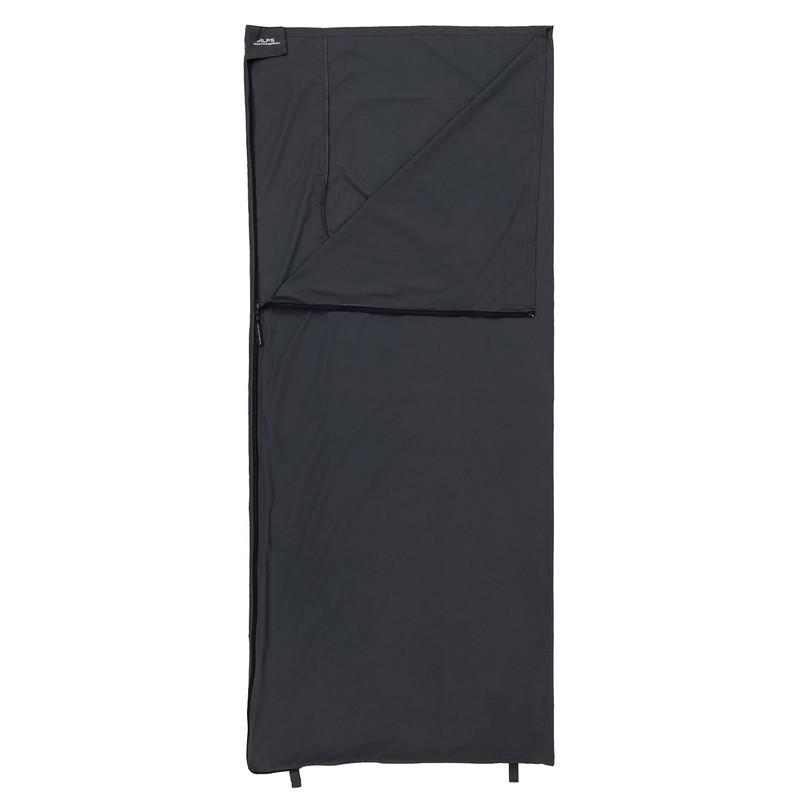 ALPS Mountaineering Brushed Polyester Rectangle Sleeping Bag Liner - Charcoal