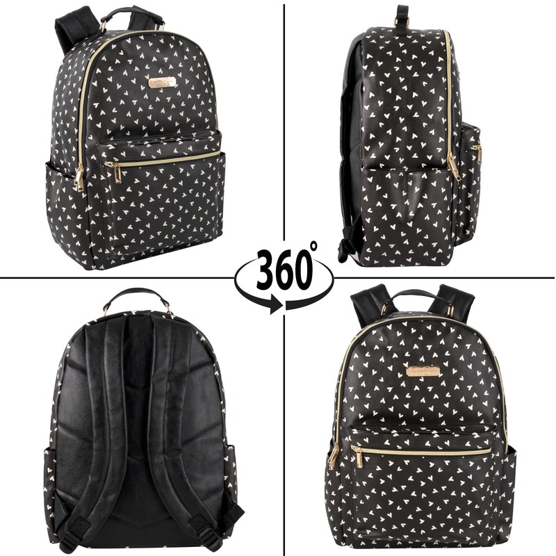 Jessica Simpson Women’s Waterproof Laptop Travel Backpack with Side Water