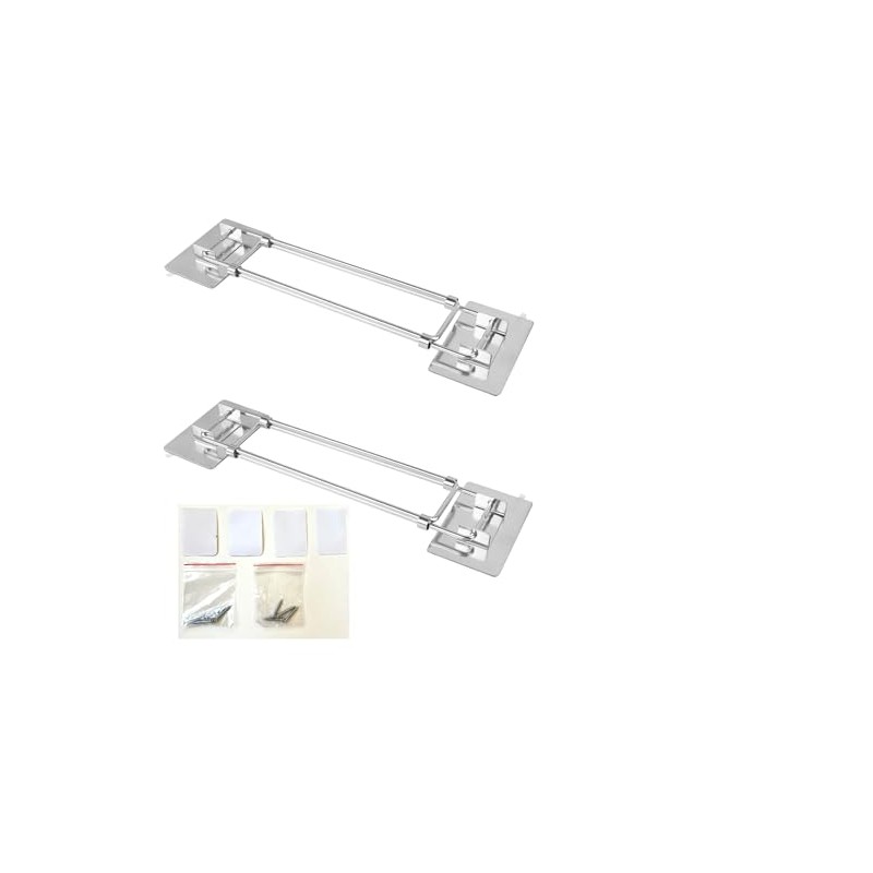 Marine Part Depot Adjustable Stainless Steel RV Shower Corner Storage