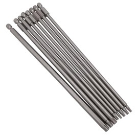 GIONAR 200mm Long Torx Screwdriver Bit Sets, 8Pcs Long Screwdriver Bits 1/4" Hex Shank Bit Set, Magnetic Torx Bit Set T8 T10 T15 T20 T25 T27 T30 T40, S2 Steel Impact Driver Bits
