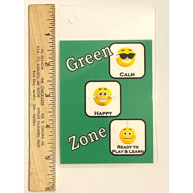Self Regulation Zones Travel Cards Help identify feelings and work