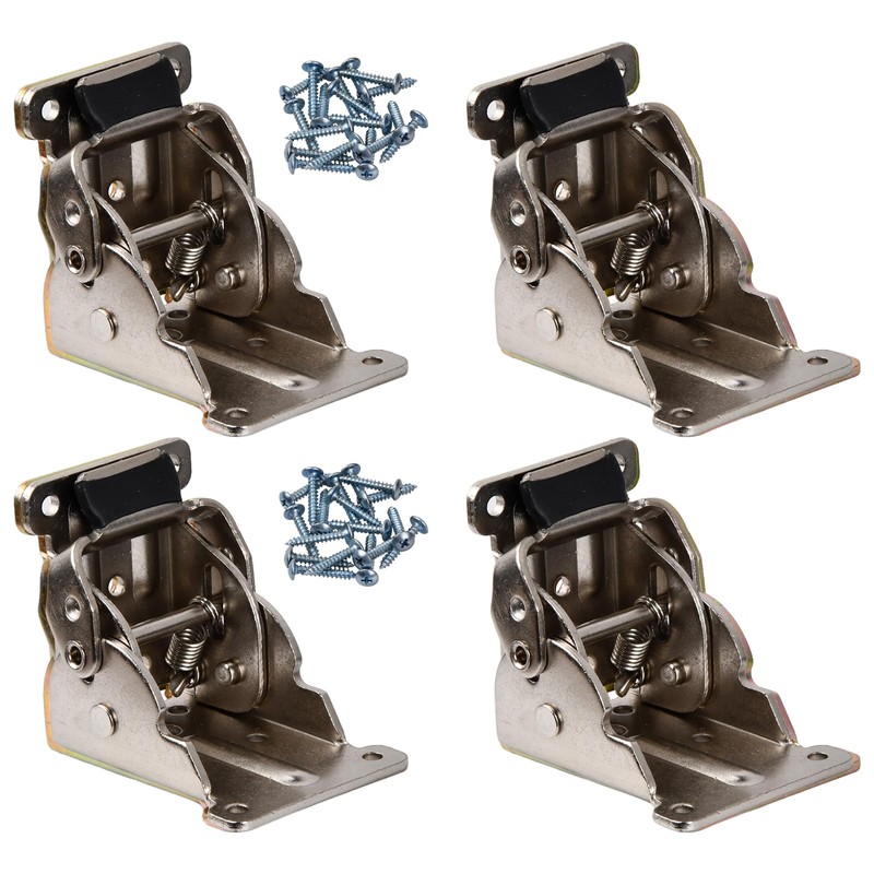 Pack of 4 Hinges Heavy Duty Adjustable 90 Degrees, Self-Locking