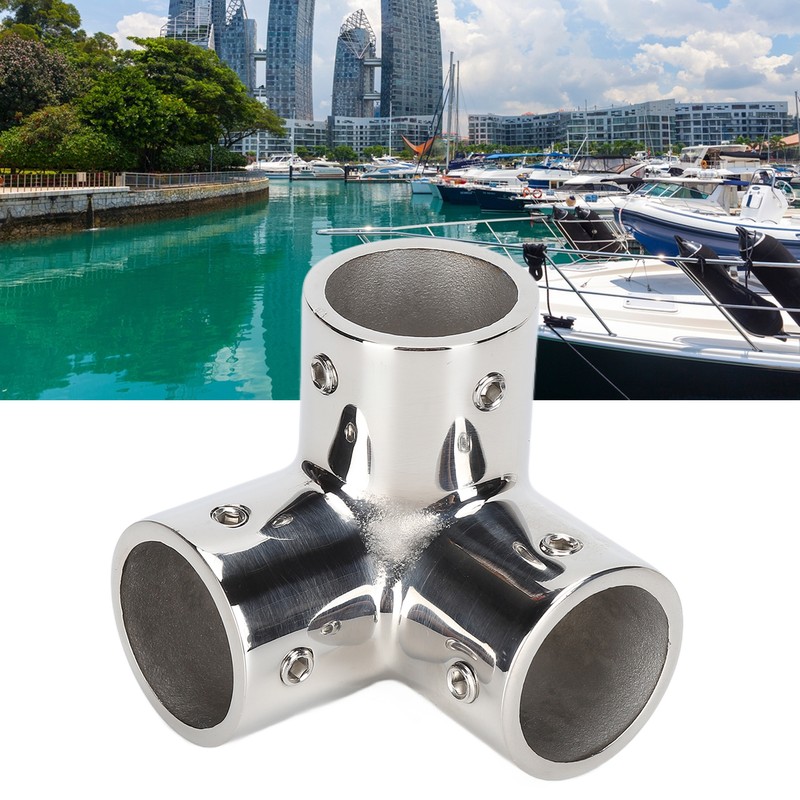 3 Way Corner Tee Joint 316 Stainless Steel Mirror Polished