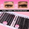 FANXITON DIY Lash Extension Kit 40D+50D D Curl Individual Lashes