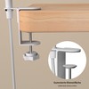 ledscom.de LELE Clamp Light with Gooseneck White with E27 Lamp