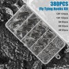 Fly Tying Hooks, 380pcs Ultra Sharp Barbed Fly Fishing Hooks