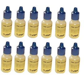 JSP 12 Bottles 22k Gold Metal Test Acid Karat Testing Solution