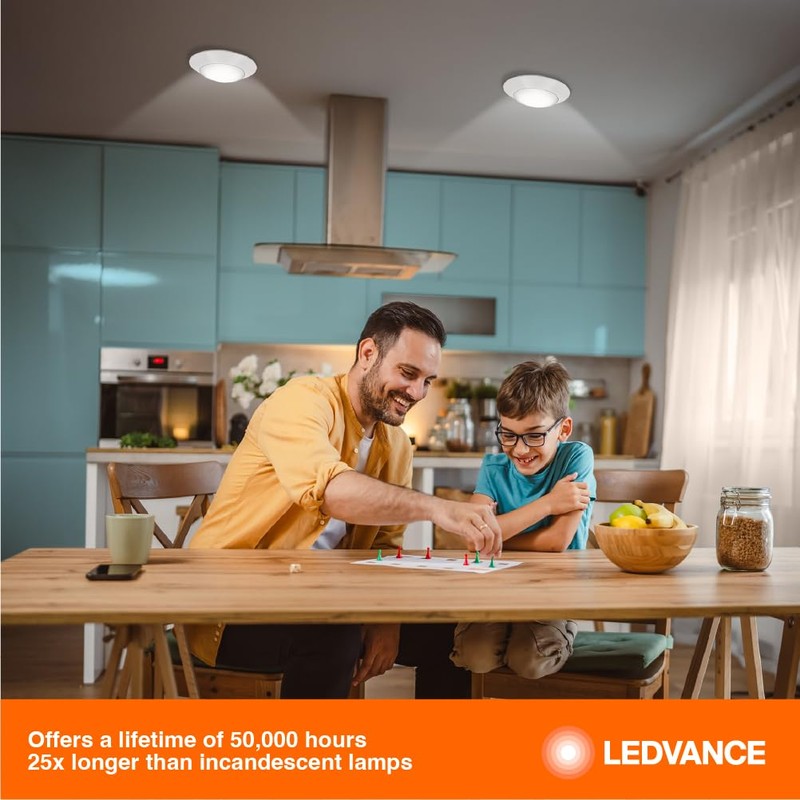 LEDVANCE 16W LED Light Disk, 5 CCT 2700/3000/3500/4000/5000K, Dimmable, 1200