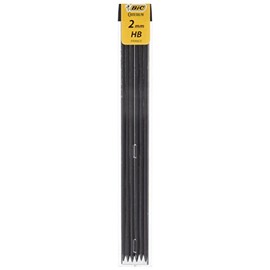 BIC Conte Pack of 6 Pencil Leads 2 mm Hi-Polymer High-Quality HB Set of 12