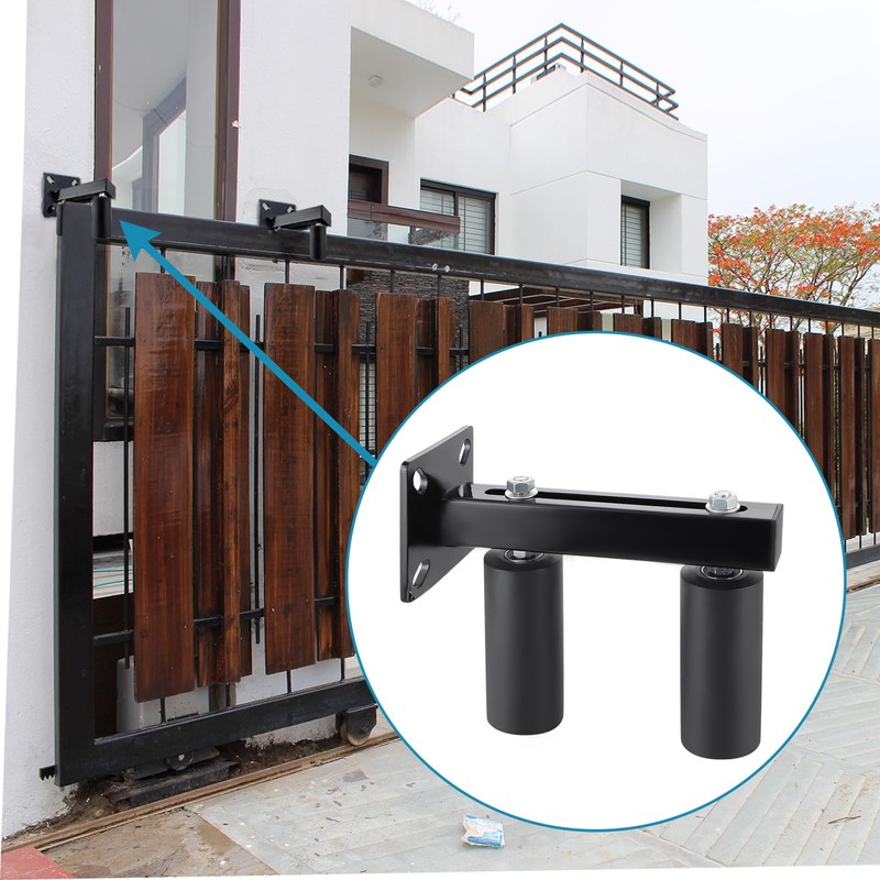 Skelang Slide Gate Guide Roller, 6" UHMW Hard Nylon Guider,