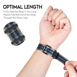 watchdives Nylon Watch Band 18mm 20mm 22mm Multicolor Replacement Watch Straps for Men Women (Gray Blue/Black, 22mm)